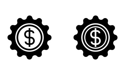 money in a badge, best price icon vector