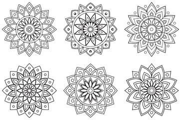 Minimalist Black and White Mandala Designs for Home Decor and Branding