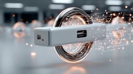 Futuristic Technology: High-Speed Data Transfer Device