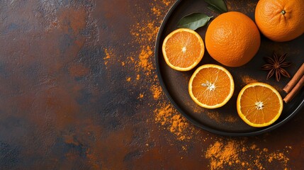 Moroccan spice orange solid background deep and earthy.