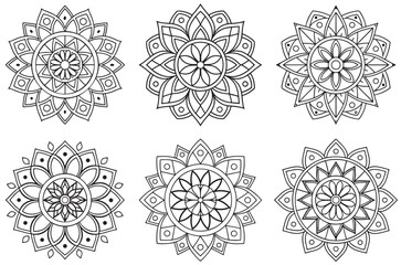 Minimalist Black and White Mandala Designs for Home Decor and Branding