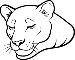 vector illustration of cartoon cat