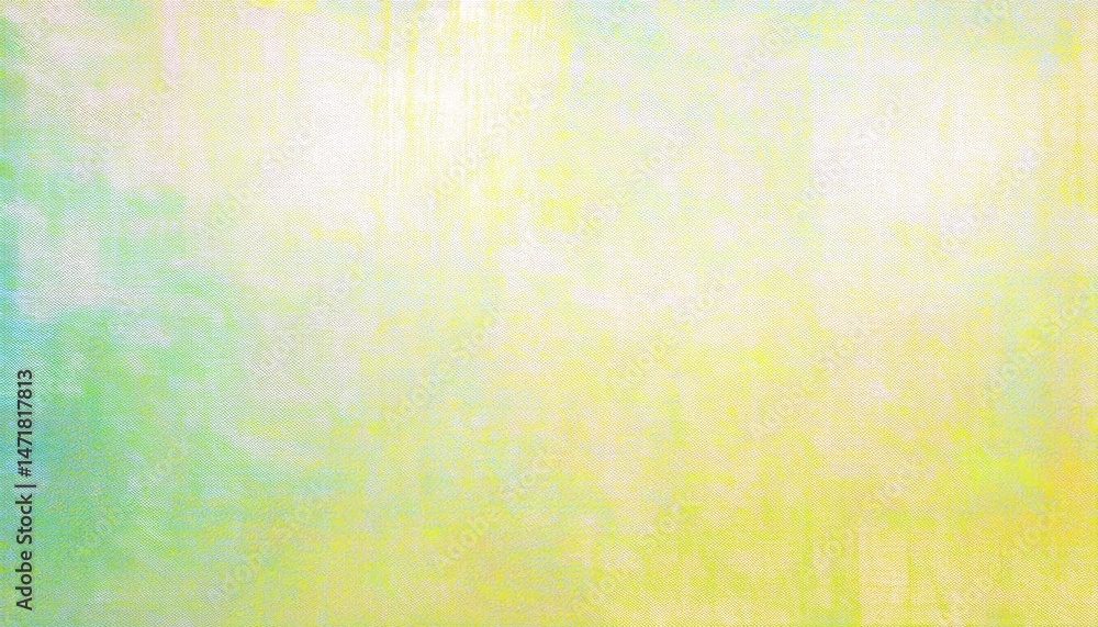 Poster soft pastel watercolor canvas texture with vertical brush strokes in yellow green and blue for spring web design or eco branding background

