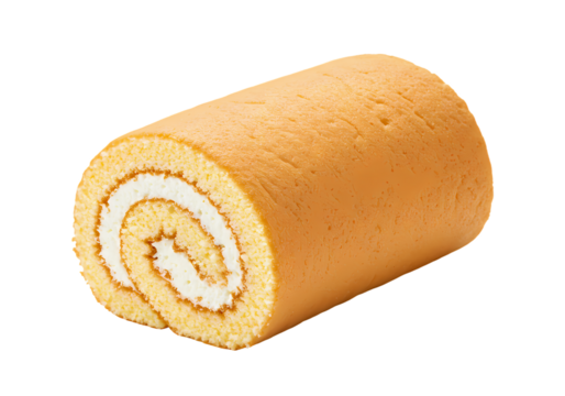 Delicious Swiss Roll Cake Recipe on Transparent background
