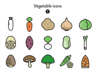 シンプルアイコン集 野菜