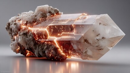 Glowing Crystal Shard: A Digital Masterpiece