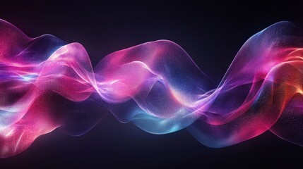 Obraz premium Abstract swirling digital textile design with vibrant colors.