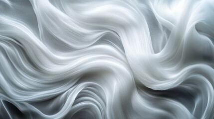 Obraz premium Abstract design of flowing, light gray fabric.