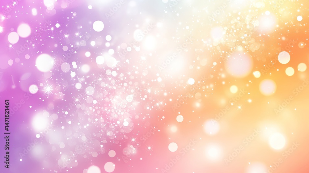 Poster colorful bokeh effect background with soft light.