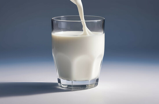 pouring milk into glass