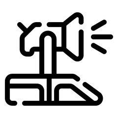 military searchlight icon