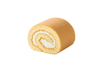 Delicious Homemade Swiss Roll Recipe Creamy Filling  Fluffy Sponge on Transparent background
