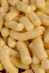 a large number of corn sticks for eating or making breakfast, closeup