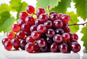 Fototapeta premium There's a bunch of grapes on the table