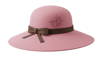 Isolated Hat with ribbon