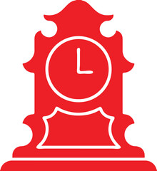 Clock icon for web and mobile. Adobe Illustrator Artwork.