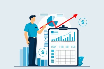 finance investment vector graphics