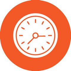 Clock icon for web and mobile. Adobe Illustrator Artwork.