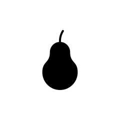 pear, fresh fruit icon vector