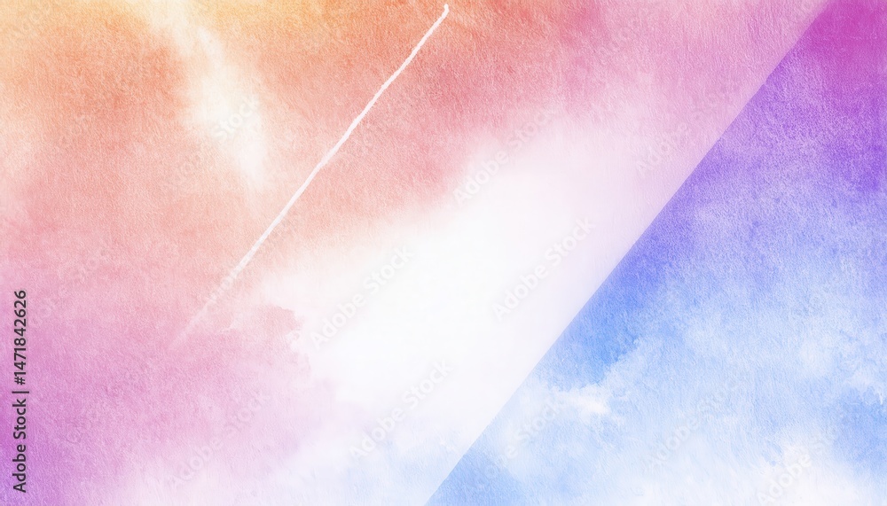 Poster pastel watercolor texture with glowing white x light burst for web background, print poster, or bran