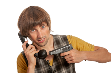 Unexpected clash in a quirky vintage setting brings humor and tension