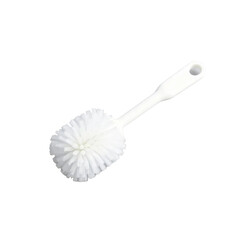 White toilet brush isolated on transparent background