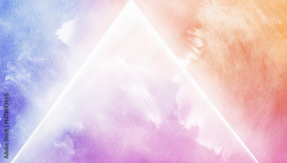 Aufkleber pastel watercolor texture with glowing white x light burst for web background, print poster, or bran