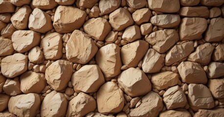 Warm beige rock wall, rough texture, abstract background, material, surface, design