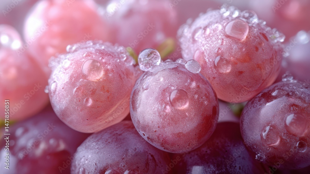 Poster grape skin texture - extreme close-up of grape skin showing natural patterns and subtle bloom