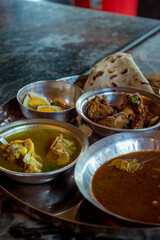 Maharashtran mutton thali, Indian food