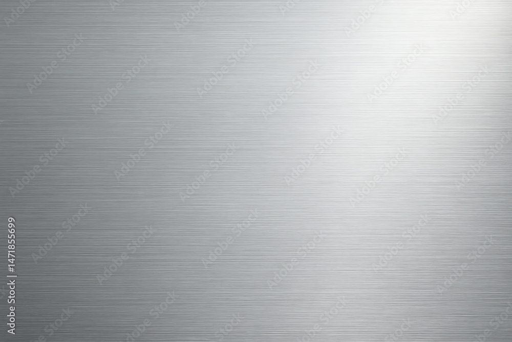 Poster a close-up view of a shiny brushed metal surface, showcasing a reflective and smooth texture. ideal 