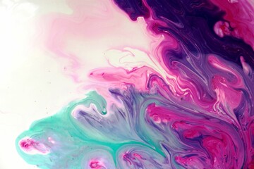 Abstract background of purple and pink colors. Acrylic paint spreads freely and creates an interesting pattern. Texture, background, abstraction, painting. Background for the cover of a notebook or la