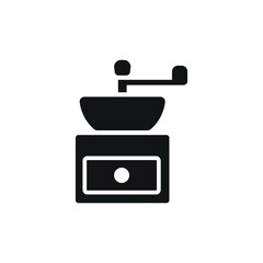 Coffee grinder icon. Simple coffee grinder icon for social media, app and web design. Vector illustration.