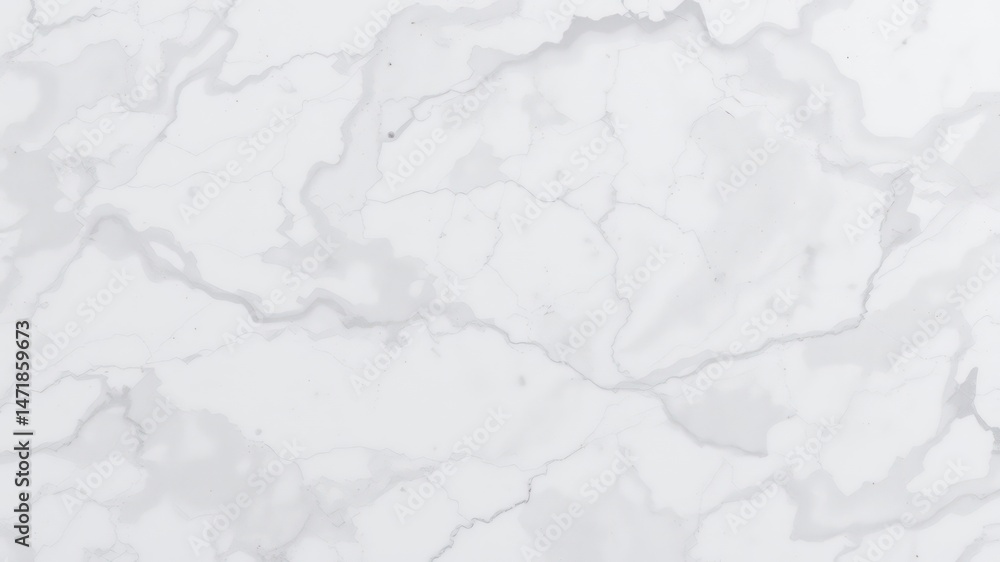 Poster high-resolution white marble texture with subtle grey veining for design projects