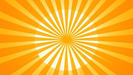 Fototapeta premium Vibrant Yellow Sunburst Background with Radiating Light Rays for Energy and Optimism Themes, Sunburst Abstract Background.