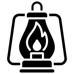 Lantern glyph icon
