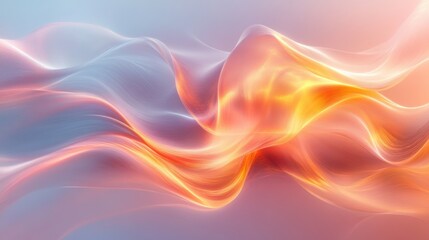 Fototapeta premium Calming abstract luminous waves