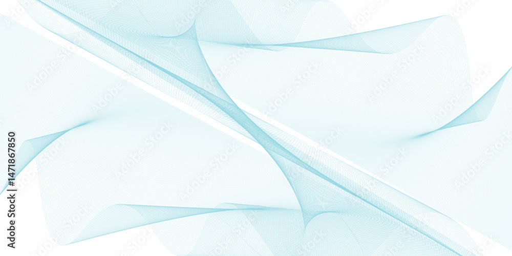 Aufkleber abstract soft blue glowing wave curved lines background. digital frequency track equalizer. vector e