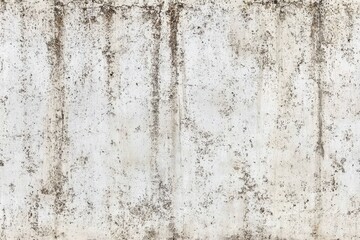 A weathered, light gray concrete wall with vertical marks.  Patches of darker discoloration are present throughout