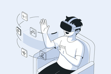 Engaging in virtual reality experiences while seated