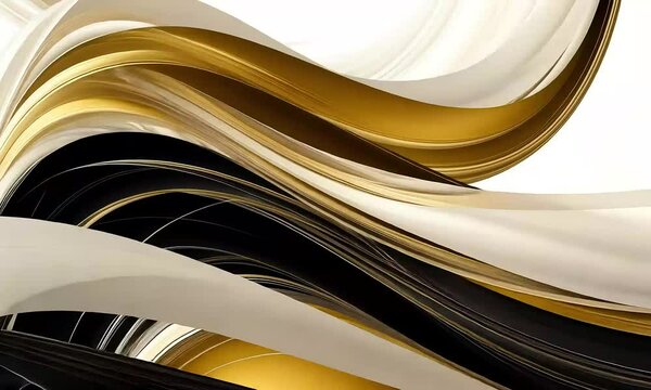 Abstract background design with layered curves