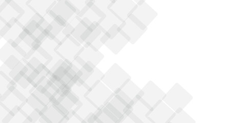 Obraz premium Abstract white and gray geometric square pattern design of technology background with shadow. Square style design. Vector illustration. 