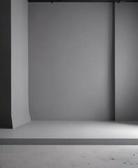 Obraz premium Minimalist grey studio backdrop Ideal for product photography , object, photo