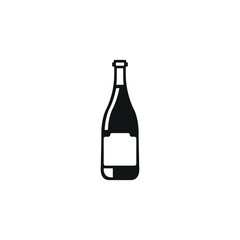 Wine Bottle icon. Simple Wine Bottle icon for social media, app and web design. Vector illustration.