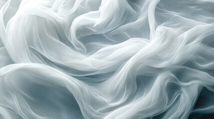 Delicate, flowing fabric's soft, subtle folds.