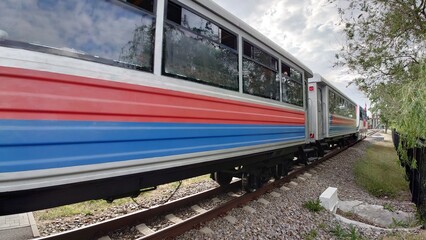 Fototapeta premium train on the railway