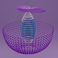 3D geometrische Objekte,gerendert.