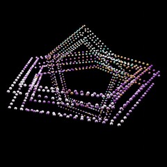 3D geometrische Objekte,gerendert.