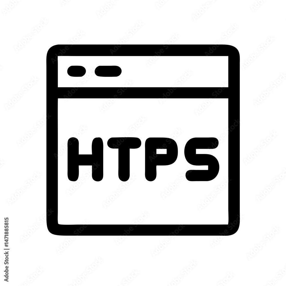 Poster an icon depicting a browser window with 