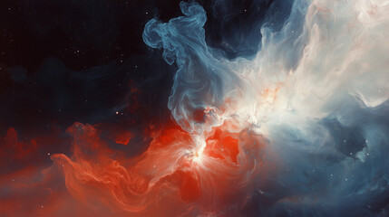 Fototapeta premium fire and smoke